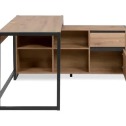 CALICOSY - Bureau PRAGUE - Licht hout - 75x139x139 cm
