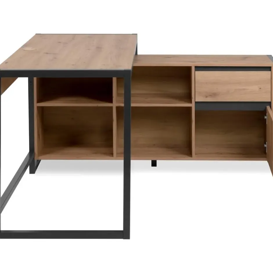 CALICOSY - Bureau PRAGUE - Licht hout - 75x139x139 cm