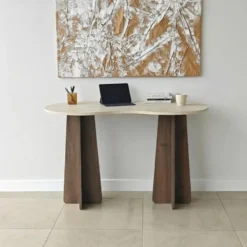 Calicosy - COMO Bureau - Travertijn - 120x60x75 cm
