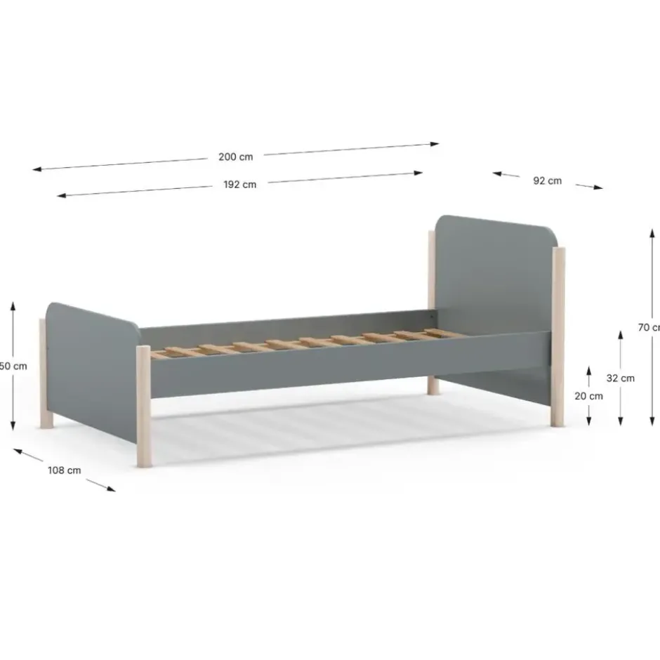 CALICOSY - DAPHNE-bed - 107,2x199x70 cm