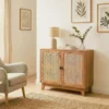 Calicosy - Dressoir ALIA - Donker hout 80x35x75 cm