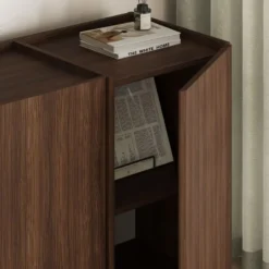 Calicosy - Dressoir ARVEN - Walnoot - 180x45x80 cm