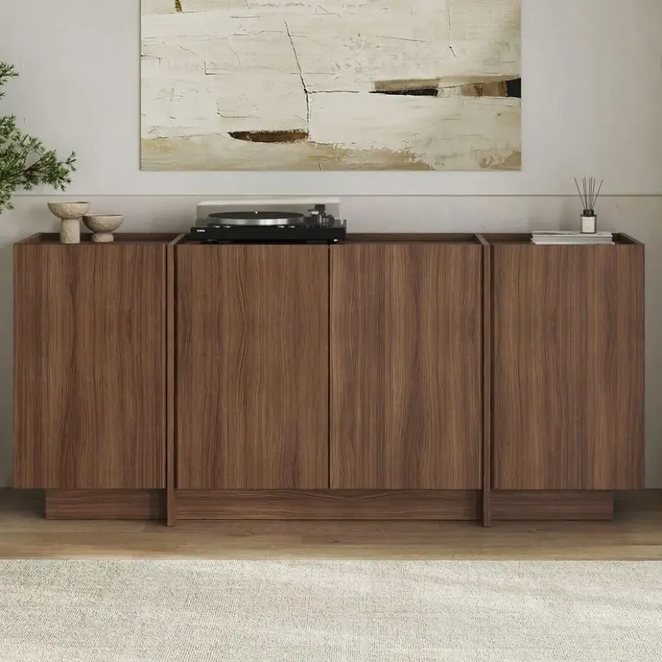 Calicosy - Dressoir ARVEN - Walnoot - 180x45x80 cm