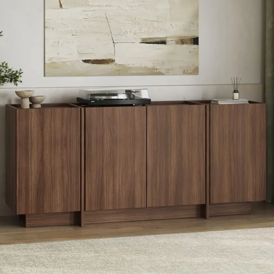 Calicosy - Dressoir ARVEN - Walnoot - 180x45x80 cm