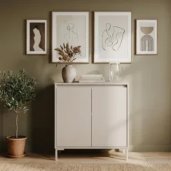 Calicosy - Dressoir NERIO - beige taal 81x40x87 cm