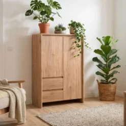 Calicosy - Dressoir SOREN - licht hout 86x40x140 cm