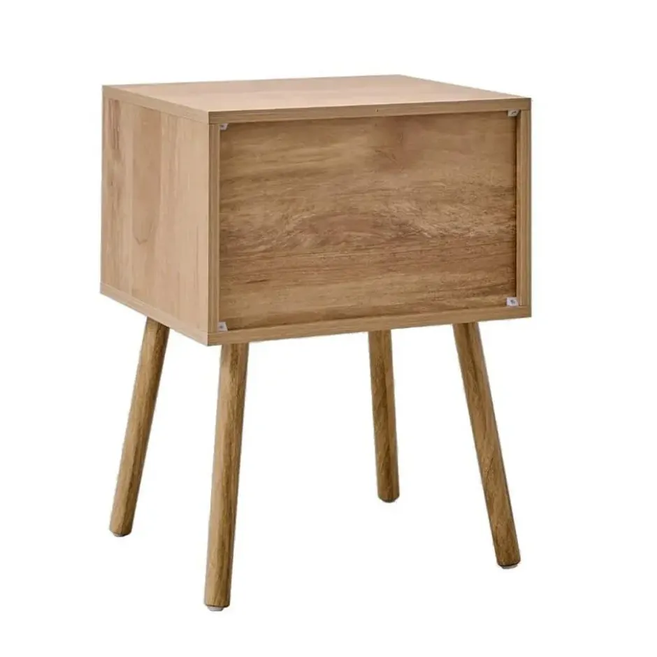 Calicosy - EDEN Nachtkastje 2 lades - Licht hout - 60x45x39 cm