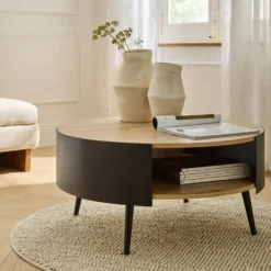 Calicosy - EKLO Salontafel - Eiken - 80x80x39 cm