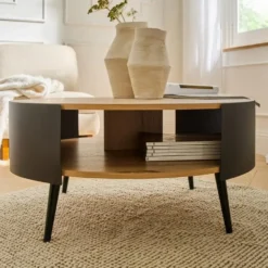 Calicosy - EKLO Salontafel - Eiken - 80x80x39 cm