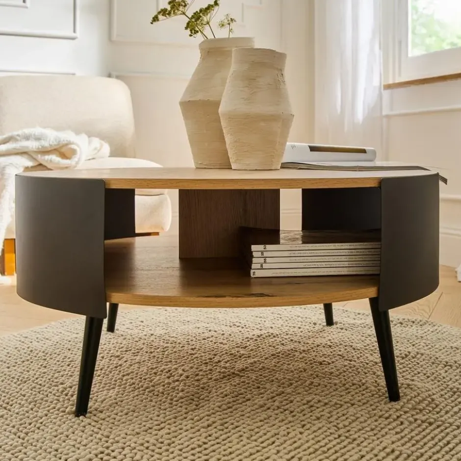 Calicosy - EKLO Salontafel - Eiken - 80x80x39 cm