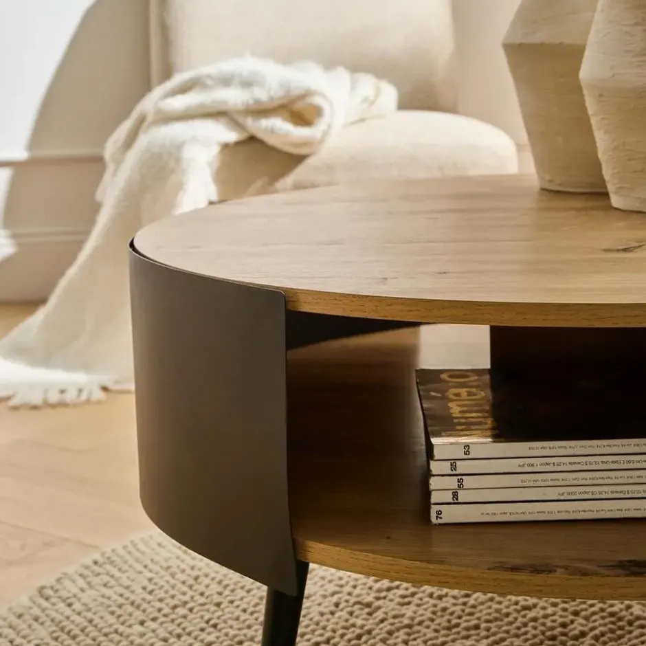 Calicosy - EKLO Salontafel - Eiken - 80x80x39 cm