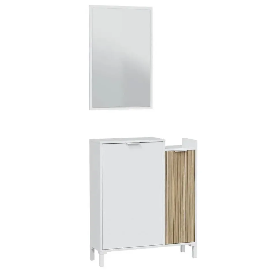 Calicosy - ETHNA Badkamermeubelset - Wit - 24x91x77 cm