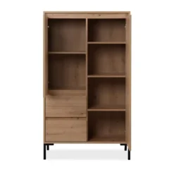 Calicosy - Hoge Buffetkast 2 Deuren Plock - 40x81x139 cm