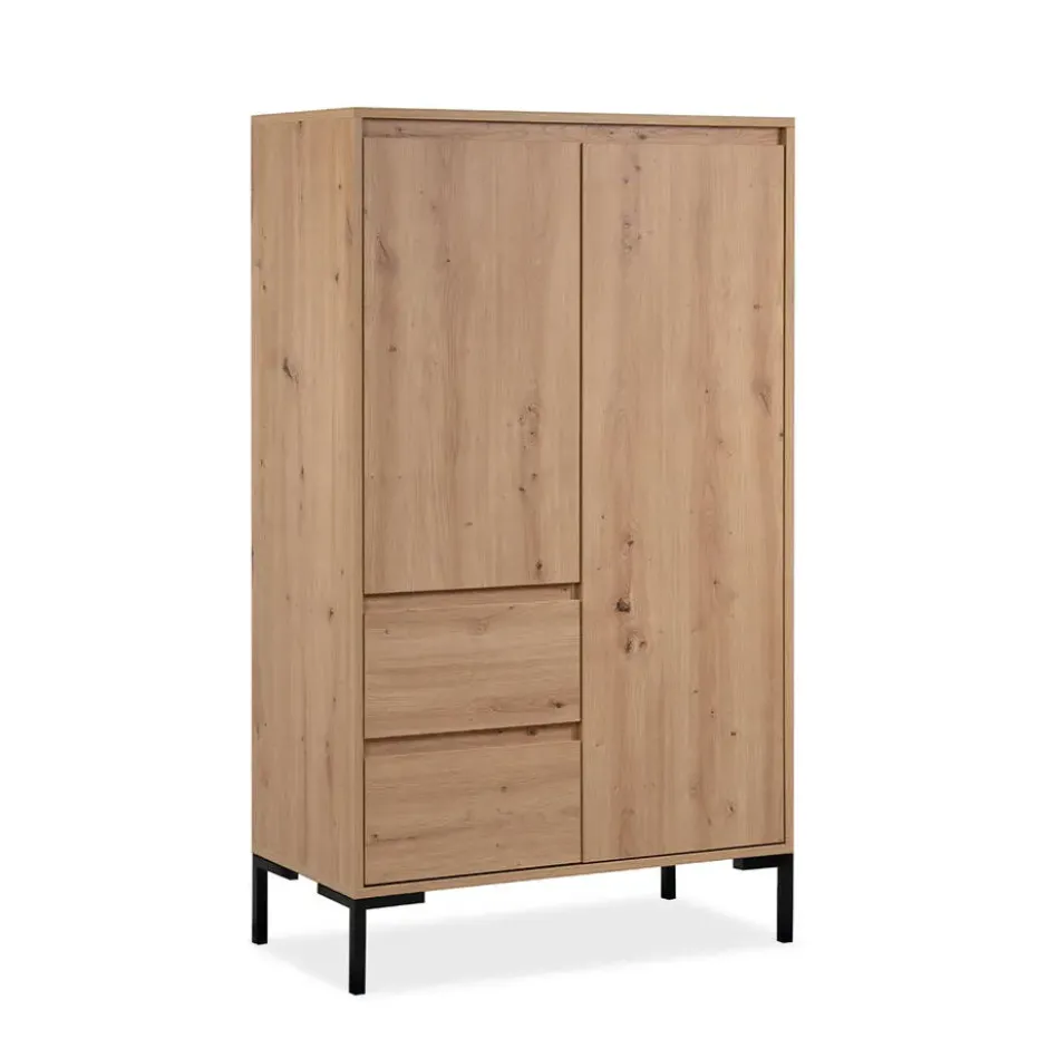 Calicosy - Hoge Buffetkast 2 Deuren Plock - 40x81x139 cm