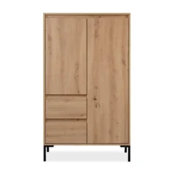 Calicosy - Hoge Buffetkast 2 Deuren Plock - 40x81x139 cm