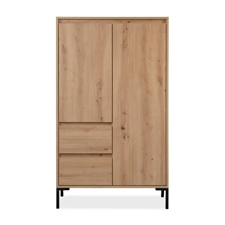 Calicosy - Hoge Buffetkast 2 Deuren Plock - 40x81x139 cm