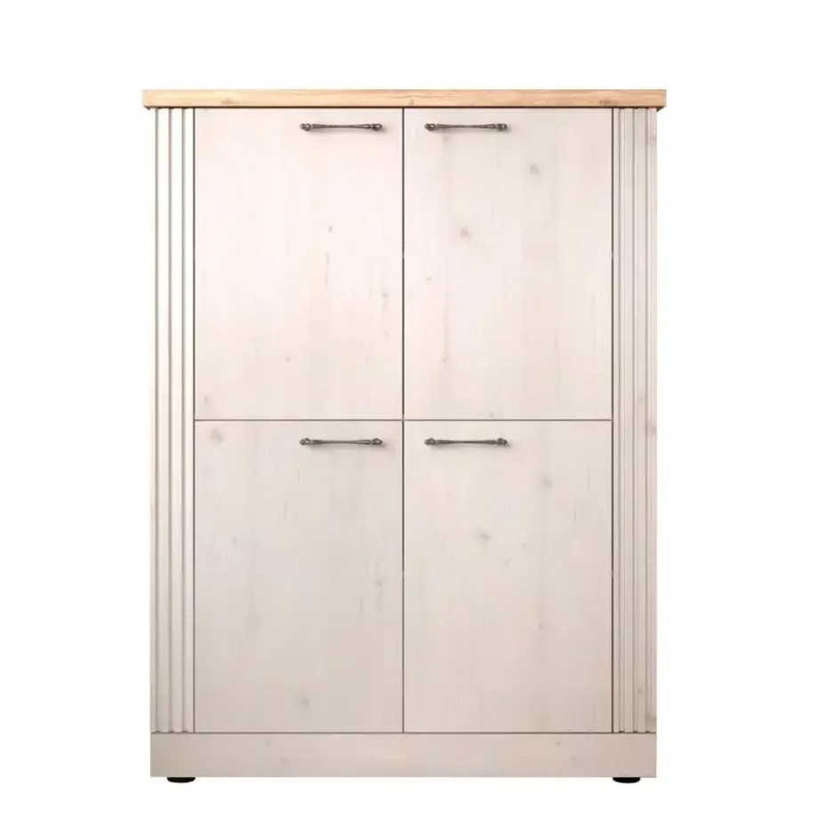 CALICOSY - Hohe Anrichte mit 4 Türen COUNTRY - 44x118x160 cm