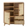 Calicosy - Hoog buffet ALIA - licht hout 100x40x120 cm