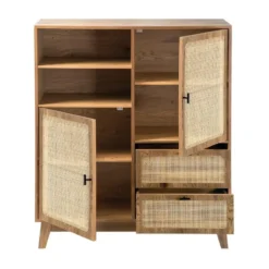 Calicosy - Hoog buffet ALIA - licht hout 100x40x120 cm