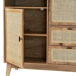 Calicosy - Hoog buffet ALIA - licht hout 100x40x120 cm