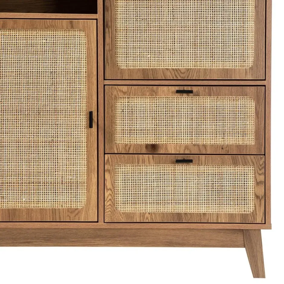 Calicosy - Hoog buffet ALIA - licht hout 100x40x120 cm