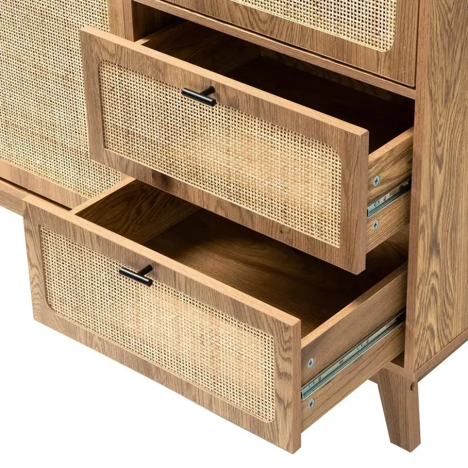 Calicosy - Hoog buffet ALIA - licht hout 100x40x120 cm