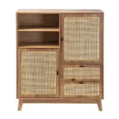 Calicosy - Hoog buffet ALIA - licht hout 100x40x120 cm