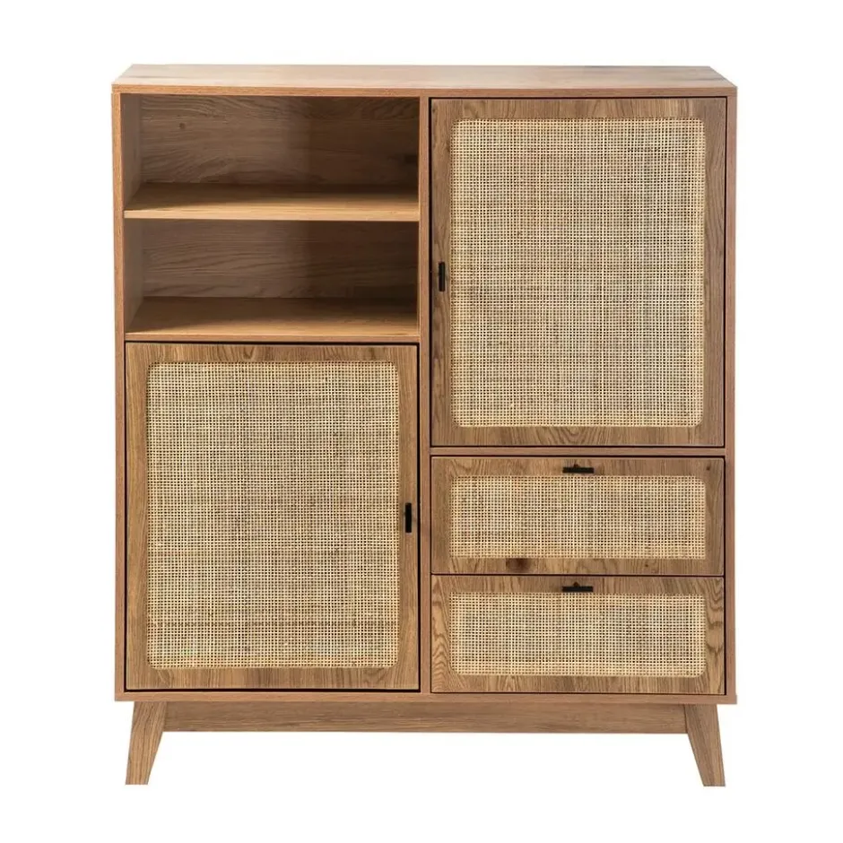 Calicosy - Hoog buffet ALIA - licht hout 100x40x120 cm