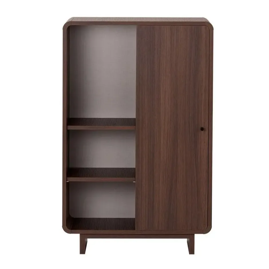 Calicosy - Hoog buffet CELENA - Donker hout 70x34x110 cm