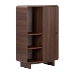Calicosy - Hoog buffet CELENA - Donker hout 70x34x110 cm