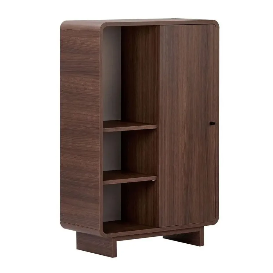 Calicosy - Hoog buffet CELENA - Donker hout 70x34x110 cm