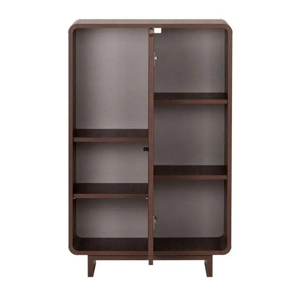 Calicosy - Hoog buffet CELENA - Donker hout 70x34x110 cm