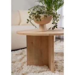 Calicosy - IRIS Ovale salontafel L119 cm - Eiken - 60x119x39,8 cm