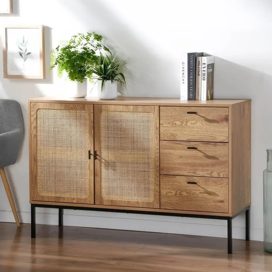 Calicosy - JAYA Dressoir - Licht hout - 40x120x80 cm