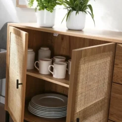 Calicosy - JAYA Dressoir - Licht hout - 40x120x80 cm