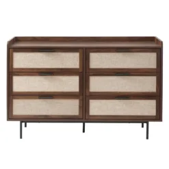 Calicosy - JETSON Commode 6 lades - Notenhout - 120x79x39,5 cm