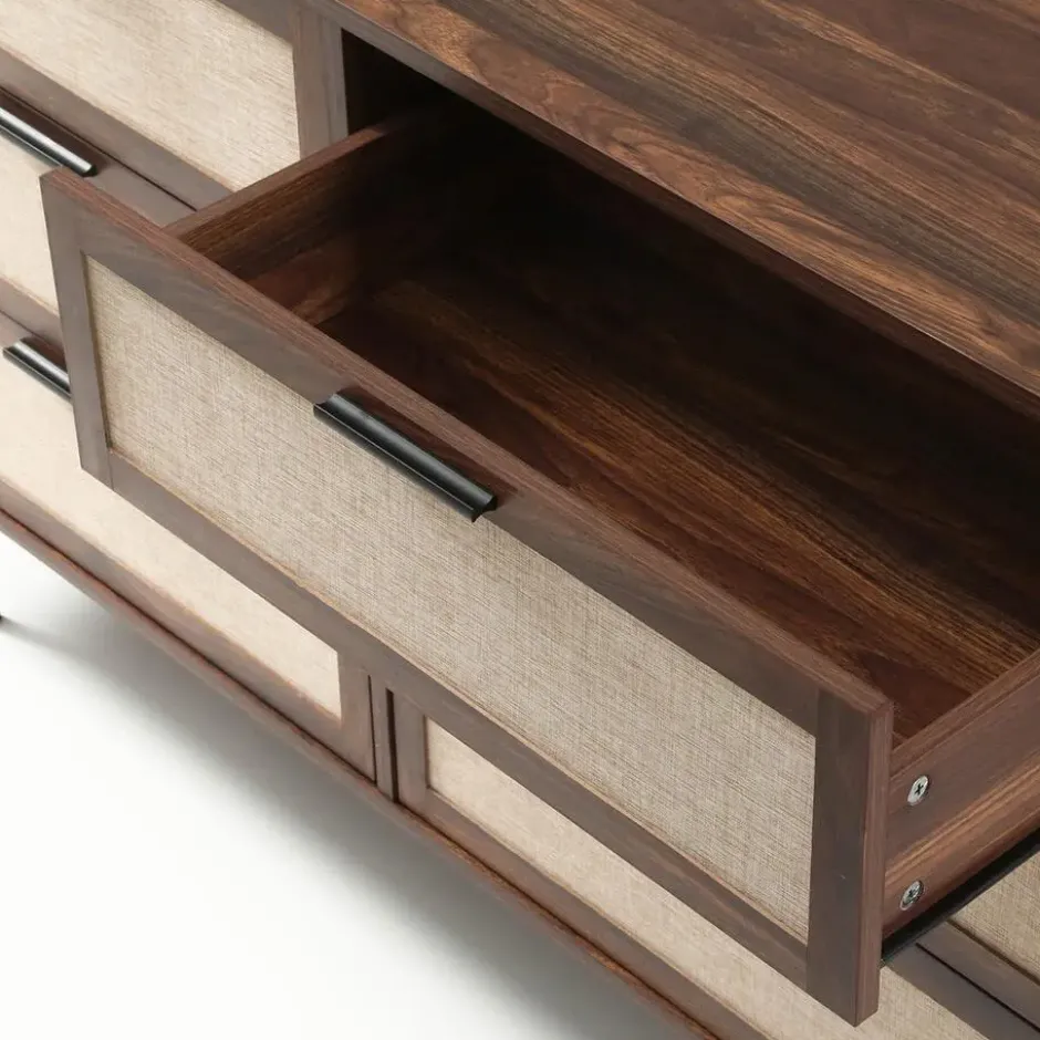 Calicosy - JETSON Commode 6 lades - Notenhout - 120x79x39,5 cm