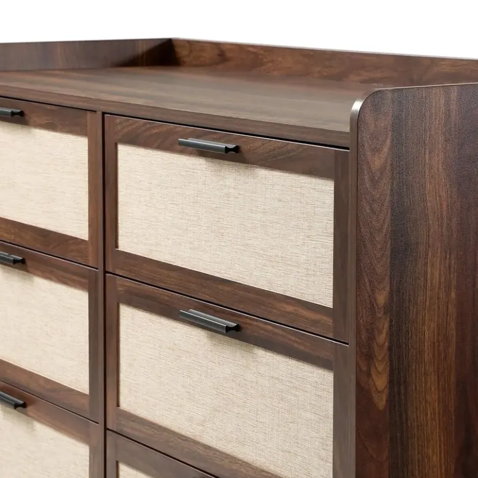 Calicosy - JETSON Commode 6 lades - Notenhout - 120x79x39,5 cm