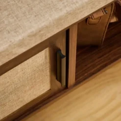 Calicosy - JETSON Schoenenbank - Donker hout - 45,5x100x35 cm