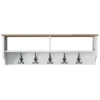 CALICOSY - Kapstok met 2 vakken en 5 haken BROOKE - 2,2x120x37,2 cm