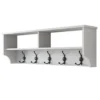 CALICOSY - Kapstok met 2 vakken en 5 haken BROOKE - 2,2x120x37,2 cm