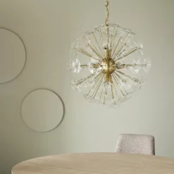 Calicosy - Kroonluchter DAHLIA - B60 cm - Gouden 60x60x60 cm