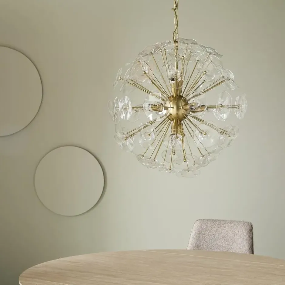 Calicosy - Kroonluchter DAHLIA - B60 cm - Gouden 60x60x60 cm