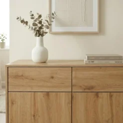 Calicosy - LENNY Dressoir 2 deuren - Eiken - 40x90x80 cm