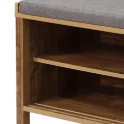 Calicosy - LIAM bank - Donker hout - Bruin - 112x43,5x51 cm