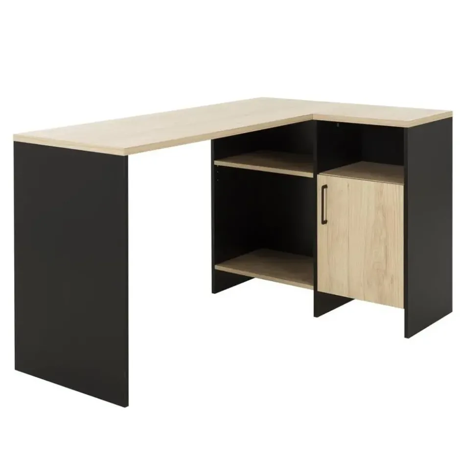 CALICOSY - Liverpool industrieel hoekbureau - 76x136x88 cm