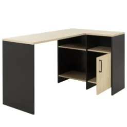 CALICOSY - Liverpool industrieel hoekbureau - 76x136x88 cm
