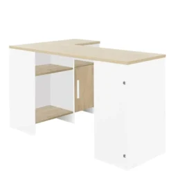 CALICOSY - Liverpool industrieel hoekbureau - 76x136x88 cm