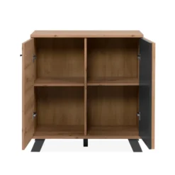 Calicosy - LUBLIN Dressoir 2 deuren - Licht hout - 40x80x85 cm