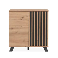 Calicosy - LUBLIN Dressoir 2 deuren - Licht hout - 40x80x85 cm